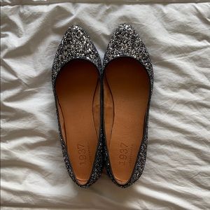 Madewell glitter flats